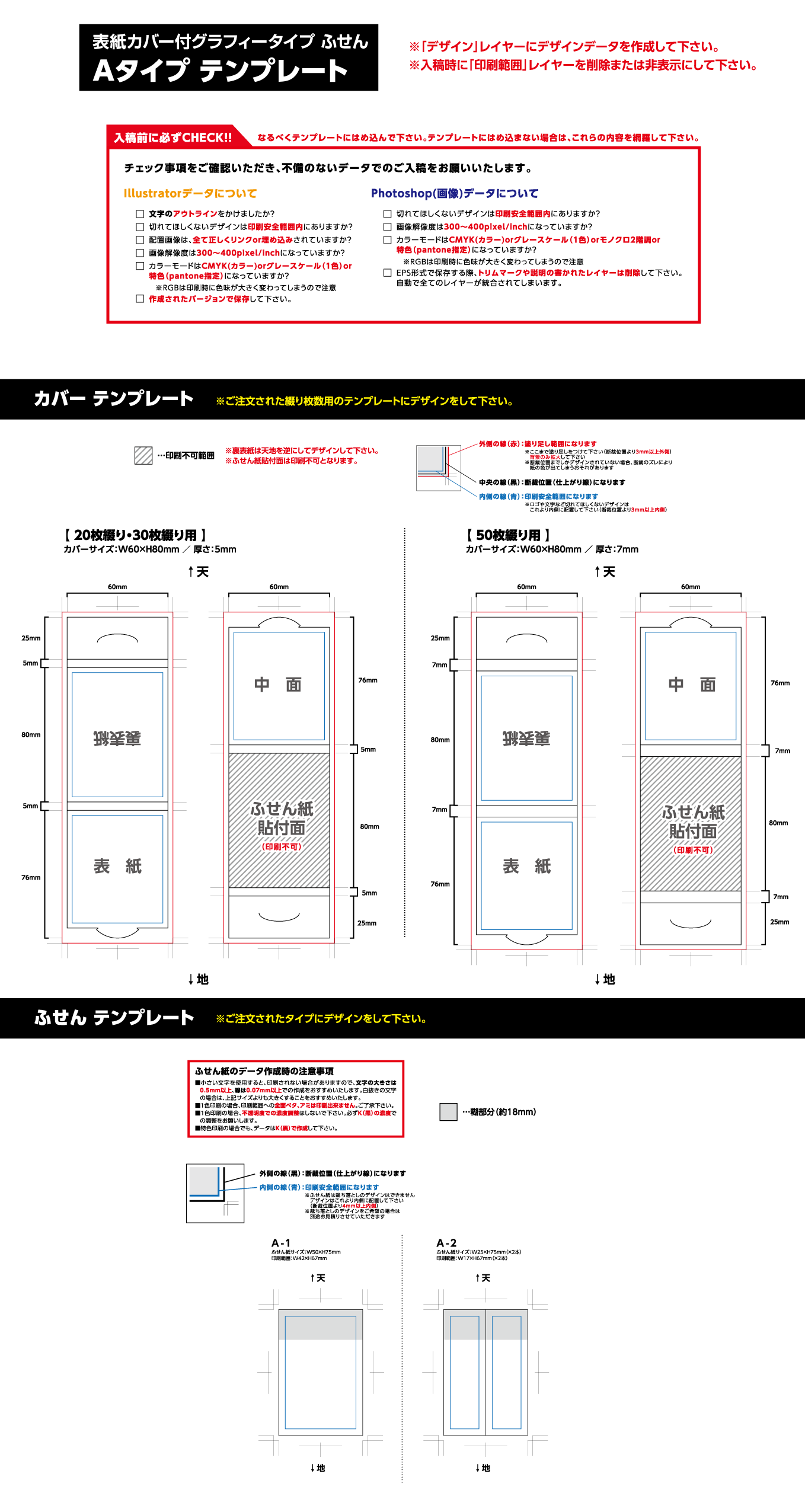 印刷範囲について｜激安ふせん紙のオリジナル印刷、オリジナル